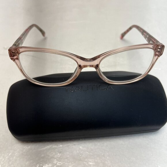 Nautica Womens Optical Glasses Frame Mod NGO104 663 In Pink Tortoise Frame Only - Picture 2 of 15